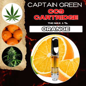CC9 Cartridge Orange 99% - 1ml, bez CBD