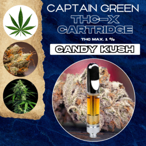 THC-X Cartridge Candy Kush 99% - 1ml, bez CBD