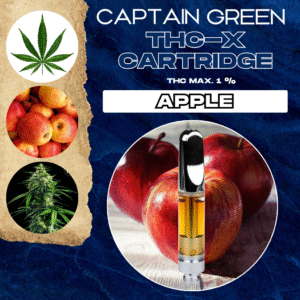 THC-X Cartridge Apple 99% - 1ml, bez CBD