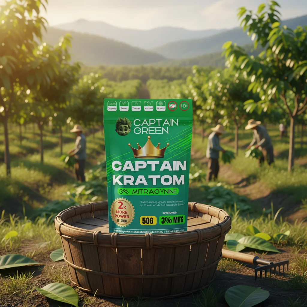 3% MIT Captain Kratom, 3% Mitragynine