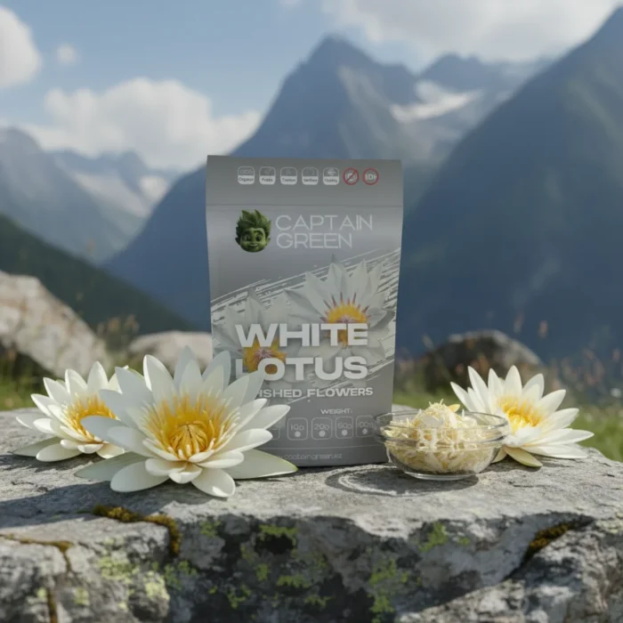 Bílý leknín drcené květy (Nymphaea Alba), White Lotus