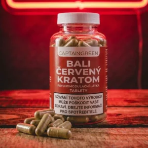 Červený Kratom Kapsle 50 ks (Red Bali)