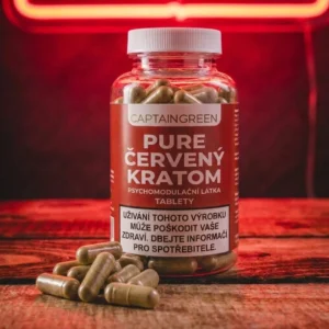 Červený Kratom Kapsle Red Pure 50 ks | Captain Green