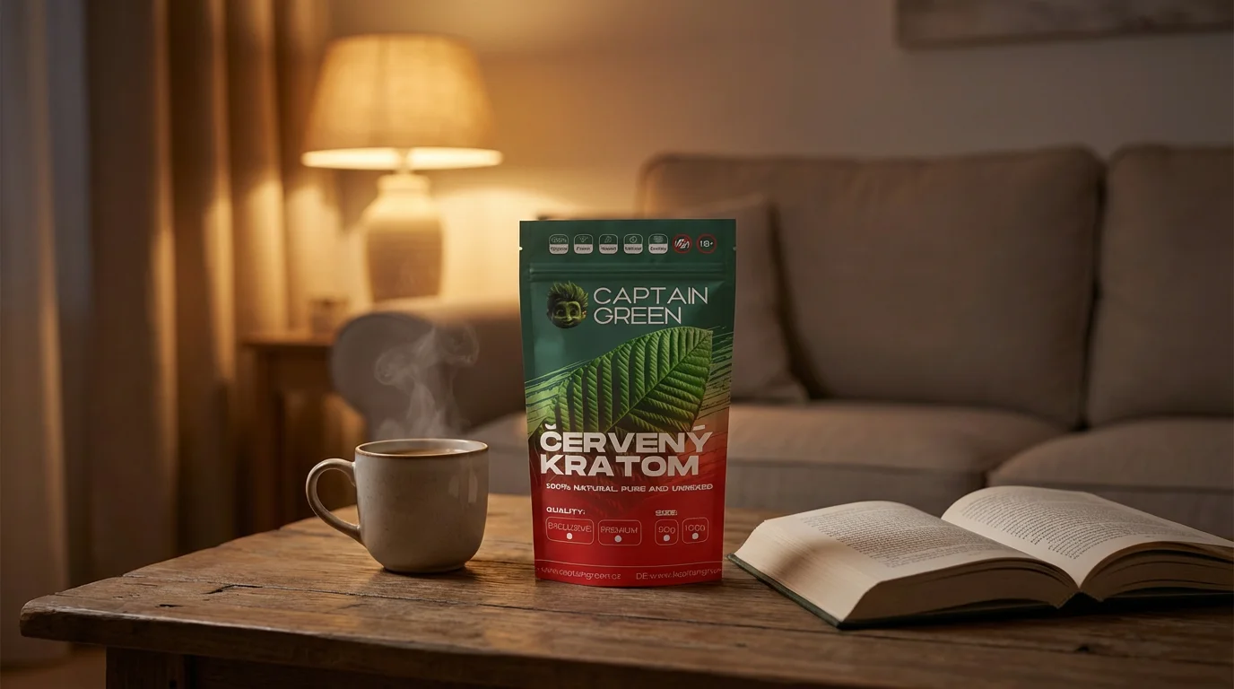 Červený kratom Bali – večerní rituál pro klidné usínání