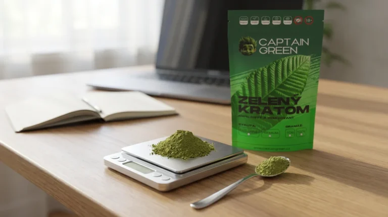 Dávkování kratomu na den – přesné odměření na digitální váze
