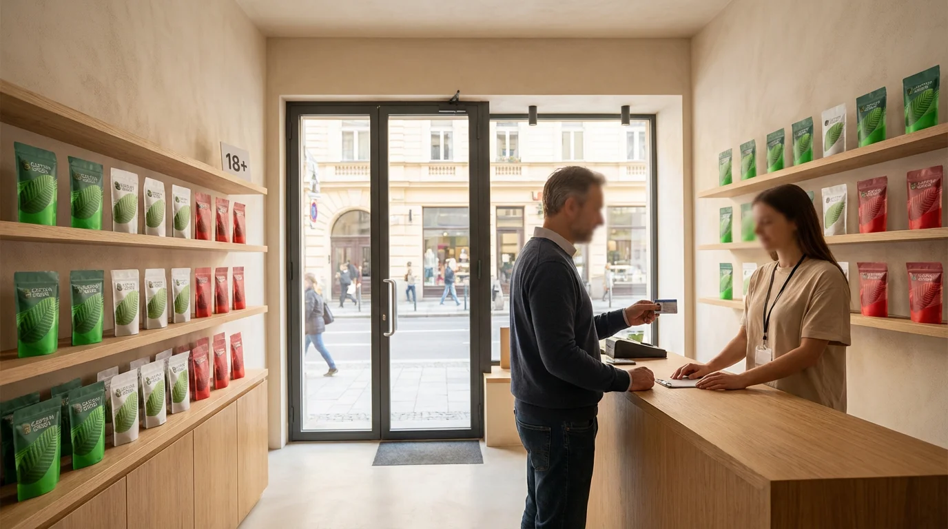 Licencovaná prodejna s kratomem – kontrola věku 18+ a bezpečný prodej Licencovaná prodejna s kratomem – kontrola věku 18+ a bezpečný prodej