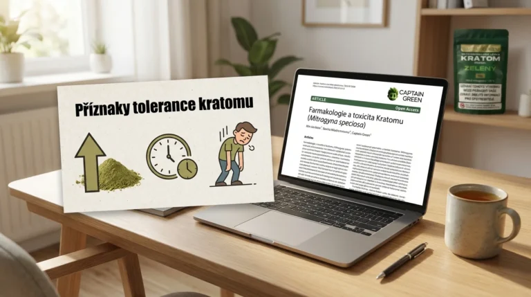 Přehled příznaků tolerance kratomu v praktické infografice