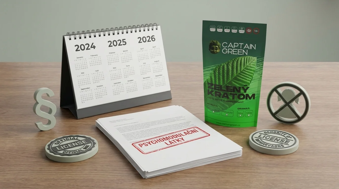 Regulace kratomu v ČR – časová osa změn od roku 2024 do roku 2026 Regulace kratomu v ČR – časová osa změn od roku 2024 do roku 2026