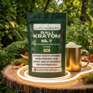 White Bali kratom prášek 50 g, Mitragyna speciosa, licencovaný prodej Captain Green White Bali kratom prášek 50 g, Mitragyna speciosa, licencovaný prodej Captain Green