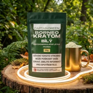White Borneo kratom prášek 50 g, Mitragyna speciosa, licencovaný prodej Captain Green White Borneo kratom prášek 50 g, Mitragyna speciosa, licencovaný prodej Captain Green