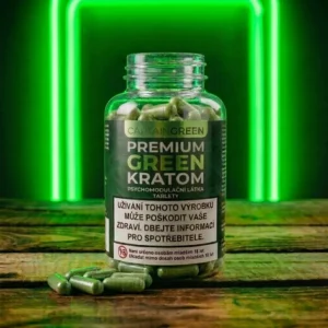 Zelený kratom Green Premium kapsle 50 ks po 0,5 g, licencovaný prodej Captain Green Zelený kratom Green Premium kapsle 50 ks po 0,5 g, licencovaný prodej Captain Green