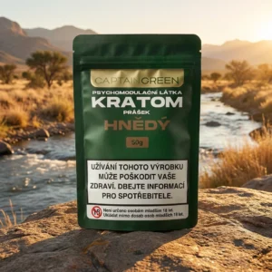 hnedy kratom prasek 50g captain green hnedy kratom prasek 50g captain green