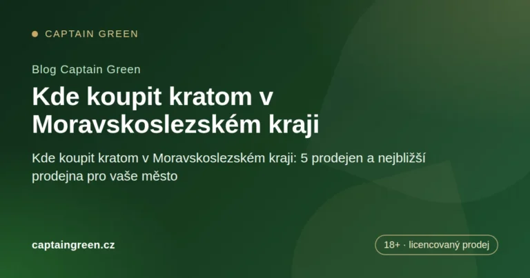 Úvodní obrázek článku: Kde koupit kratom v Moravskoslezském kraji: 5 prodejen a nejbližší prodejna pro vaše město