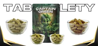 kratom tablety captain green