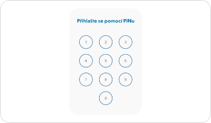 Přihlášení pomocí PINu