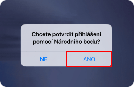 Potvrzení odeslání informace o věku